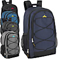 Trailmaker Dual Compartment Bungee Backpacks, Assorted Colors, Pack Of 24 Backpacks 1 thumbnail image