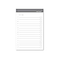 Russell & Hazel Adhesive Notes, To-Do, 4" x 6", Charcoal, 50 Sheets Per Pad, Pack Of 3 Pads