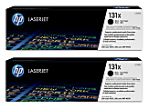HP 131X Black High Yield Toner Cartridges, Pack Of 2, CF210X 1 thumbnail image