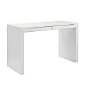 Eurostyle Donald 48"W Desk With 2 Drawers, White