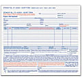 TOPS 3-part Hazardous Material Short Form - 3 PartCarbonless Copy - 8.50" x 6.93" Form Size - 7.62" x 8.50" Sheet Size - White Sheet(s) - Blue Print Color - 250 / Box