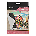 Brea Reese® Scratch Art Card Kit, A2 (4-1/4" x 5-1/2"), Landscape Designs, Kit Of 25 Pieces 1 thumbnail image