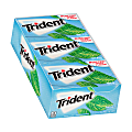 Trident® Sugar-Free Mint Bliss Gum, 14 Pieces Per Pack, Box Of 12 Packs