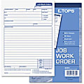 TOPS 3467 Job Work Order Form - 50 Sheet(s) - 2 Part - Carbon Copy - 8.38" x 5.50" Form Size - 10 / Box 1 thumbnail image