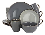 Elama 16-Piece Stoneware Dinnerware Set, Tahitian Grand 1 thumbnail image