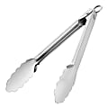 Martha Stewart Easy-Lock Tongs, Silver