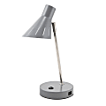 Realspace™ Tanji Desk Lamp, 16"H, Gray 1 thumbnail image