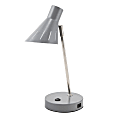 Realspace™ Tanji Desk Lamp, 16"H, Gray
