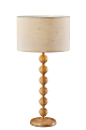 Adesso Orchard Table Lamp, 28-1/4”H, Cream Linen Fabric Shade/Natural Base
