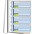 Office Depot® Brand Rent Receipt Book, 8 1/2" x 11", 3-Part, White/Canary/Pink, Set Of 100