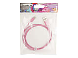 Urban Factory Cable USB to Lightning MFI certified - Pink 1m - Lightning cable - Lightning male to USB male - 3.3 ft - rose 1 thumbnail image