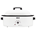 NESCO® 18-Qt 1,450-Watt Portable Slow Cooker With Porcelain Cookwell, White 1 thumbnail image