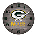 Imperial NFL Weathered Wall Clock, 16”, Green Bay Packers