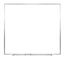 Ghent M2 Non-Magnetic Dry-Erase Whiteboard, 48 1/2" x 48 1/2", Satin Aluminum Frame