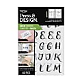 Brea Reese® Press And Design Rub On Transfer Alphabet, With Applicator, Set Of 62 Pieces 1 thumbnail image