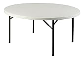 Lorell® Banquet Folding Table, Round, 29-1/4"H x 71"W x 71"D, Platinum 1 thumbnail image