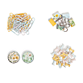 U Brands Mini Office Accessory Kit, Vintage Sunflower, Assorted Colors, Kit Of 68 Pieces 1 thumbnail image