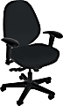 Sitmatic GoodFit Multifunction Mid-Back Chair With Adjustable Arms, Black/Black