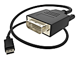 UNC Group - Display cable - dual link - DisplayPort (M) to DVI-D (M) - 3 ft - thumbscrews - black