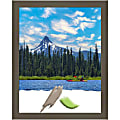 Amanti Art Wood Picture Frame, 12" x 15", Matted For 11" x 14", Svelte Clay Gray