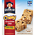 Quaker Oats Chocolate Chip Chewy Granola Bars - Individually Wrapped - Chocolate Chip - 6.70 oz - 8 / Box 1 thumbnail image