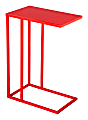 Zuo Modern Atom Iron Rectangle End Table, 23-5/8”H x 16-1/2”W x 10”D, Red