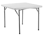 National Public Seating® BT Series Heavy-Duty Folding Table, 36" x 36", Speckled Gray 1 thumbnail image