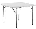 National Public Seating® BT Series Heavy-Duty Folding Table, 36" x 36", Speckled Gray