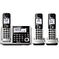 Panasonic Link2Cell KX-TGF373S Bluetooth Cordless Phone - Silver - 1 x Phone Line - 3 x Handset - Speakerphone - Answering Machine