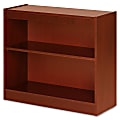 Lorell® Veneer 30"H 2-Shelf Bookcase, Cherry 1 thumbnail image