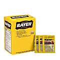 Bayer® Aspirin, 2 Tablets Per Packet, Box Of 50 Packets