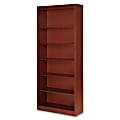 Lorell® Veneer 84"H 6-Shelf Bookcase, Cherry 1 thumbnail image