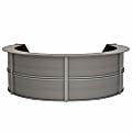 Linea Italia 142"W 4-Unit Curved Reception Computer Desk, Ash 1 thumbnail image