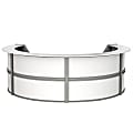 Linea Italia 142"W 4-Unit Curved Reception Computer Desk, White 1 thumbnail image