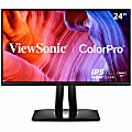 ViewSonic VP2456A 24 Inch 1080p IPS Monitor with Advanced Ergonomics, ColorPro 100% sRGB Rec 709, Pantone Validated, 14-bit 3D LUT, 120Hz, USB, HDMI, DisplayPort, 90W USB C for Home and Office - 23.8" Viewable - SuperClear IPS - LED Backlight 1 thumbnail image