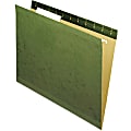 Universal 1/3 Tab Cut Letter Hanging Folder - 8 1/2" x 11" - 3/4" Expansion - Green - 25 / Box
