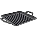 Lodge Chef Collection 11 Inch Cast Iron Square Grill Pan - Grilling, Cooking, Sauce - Oven Safe - Cast Iron Body 1 thumbnail image