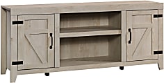 Sauder® Select Farmhouse Rustic Entertainment Credenza For 70" TV, 26-13/16"H x 62-3/4"W x 15-5/16"D, Chalked Chestnut