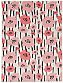Linon Washable Area Rug, 5' x 7', Phoebe Ivory/Pink