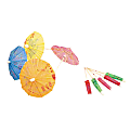 Parasol Bamboo Drink Umbrellas, Assorted Colors, Pack Of 14,400