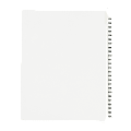 Avery Standard Unpunched Preprinted Reinforced Tab Dividers, 8.5" x11", 20% Post-Consumer Material, White, Tabs Printed 101-125, Pack of 25 1 thumbnail image