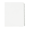 Avery® Standard Collated Legal Dividers Avery® Style, 8 1/2" x 11", White Dividers/White Tabs, 126-150, Pack Of 25