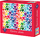 Willow Creek Press 500-Piece Puzzle, Rainbow Hearts 1 thumbnail image