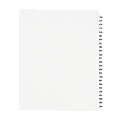 Avery®  Standard Collated Legal Dividers, Avery® Style, 8 1/2" x 11", White Dividers/White Tabs, 176-200, Pack Of 25