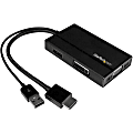 StarTech.com Travel A/V 3-in-1 HDMI To DisplayPort VGA or DVI HDMI Adapter 1 thumbnail image