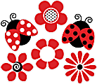 Barker Creek Double-Sided Accents, 5-1/2" x 5-1/2", Ladybugs & Posies, Set Of 36 Accents 1 thumbnail image