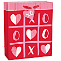 Amscan XOXO Valentine's Day Gift Bags, Large, Red/Pink, Pack Of 8 Bags