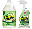 OdoBan Odor Eliminator Disinfectant, 1 Gallon Concentrate and 32 Oz Spray Bottle, Original Eucalyptus Scent