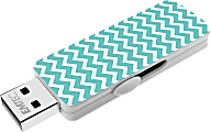 EMTEC Wallpaper USB 2.0 Flash Drive, 8GB, Turquoise