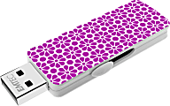 EMTEC Wallpaper USB 2.0 Flash Drive, 8GB, Purple